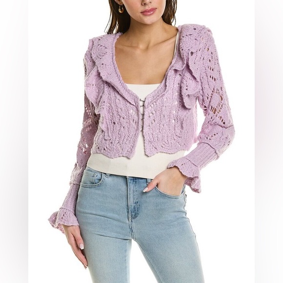 𝓯𝓹 Free People ~ Avery Cardigan in black - Picture 11 of 16